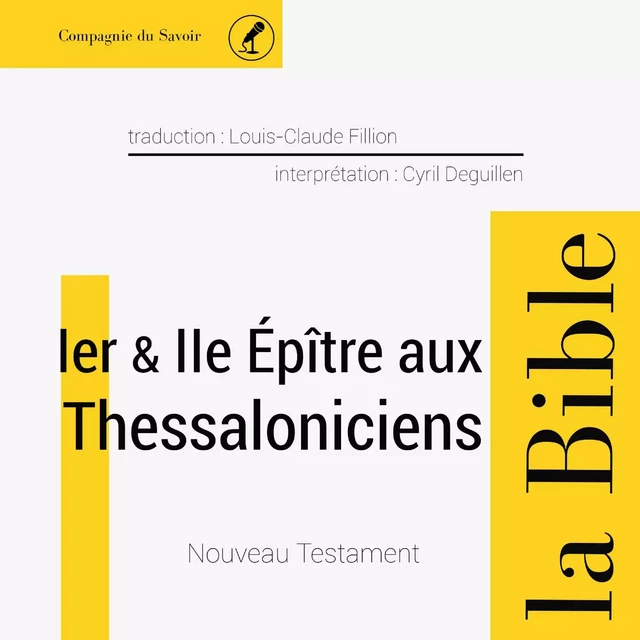 Première et Deuxième épître aux Thessaloniciens -  Anonyme - Saga Egmont French