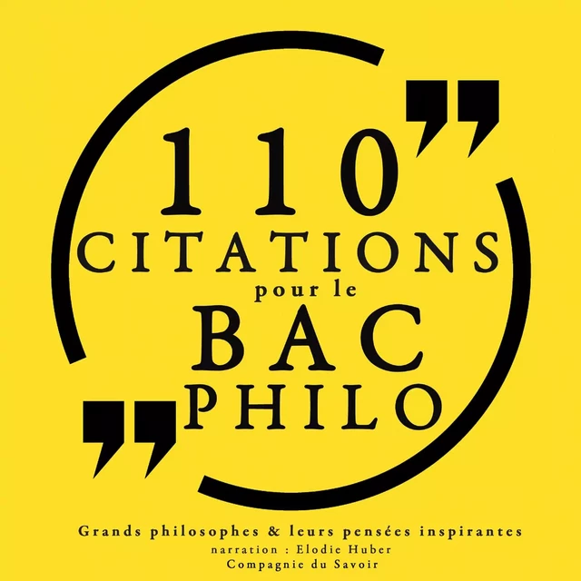 110 citations pour le bac philo -  Various - Saga Egmont French