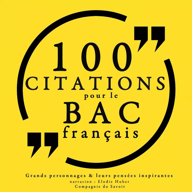 100 citations pour le bac français -  Various - Saga Egmont French