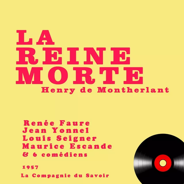 La Reine morte - Henry de Montherlant - Saga Egmont French