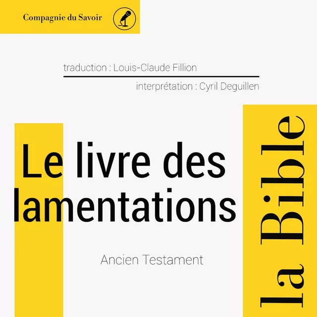 Le Livre des Lamentations -  Anonyme - Saga Egmont French