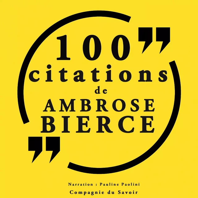 100 citations d'Ambrose Bierce - Ambrose Bierce - Saga Egmont French