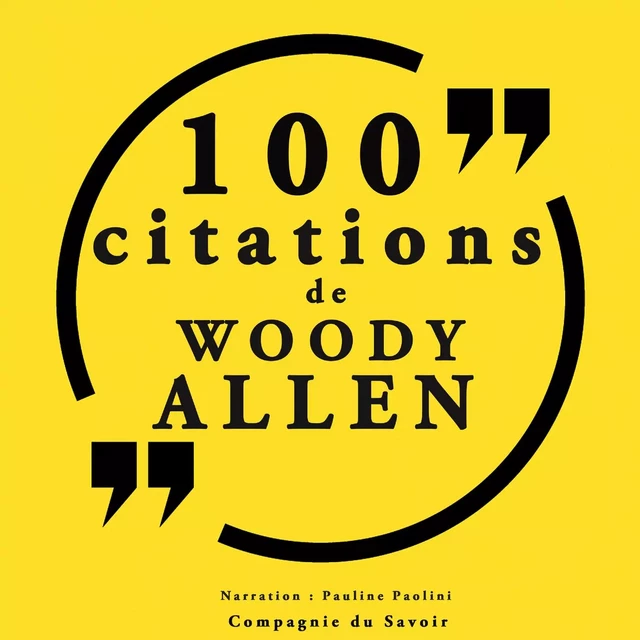 100 citations Woody Allen - Woody Allen - Saga Egmont French