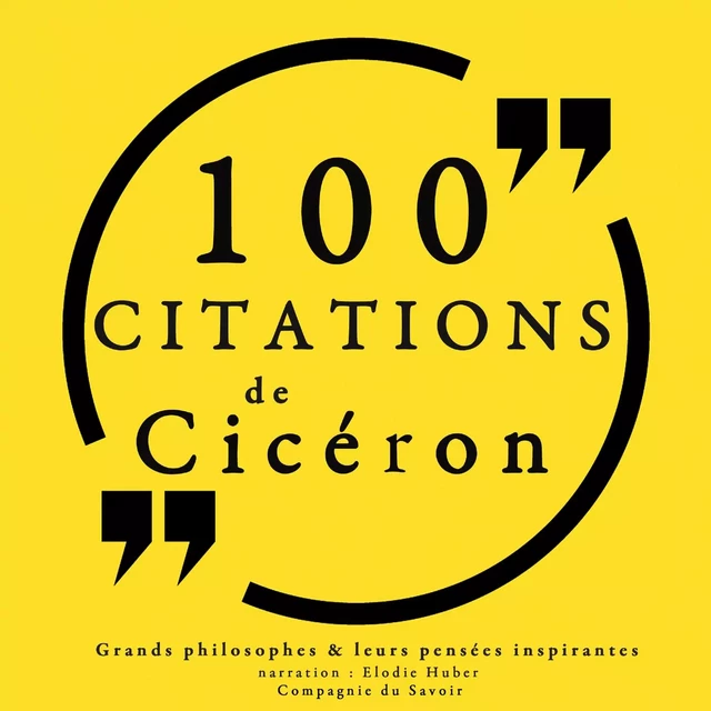 100 citations de Cicéron - – Cicéron - Saga Egmont French