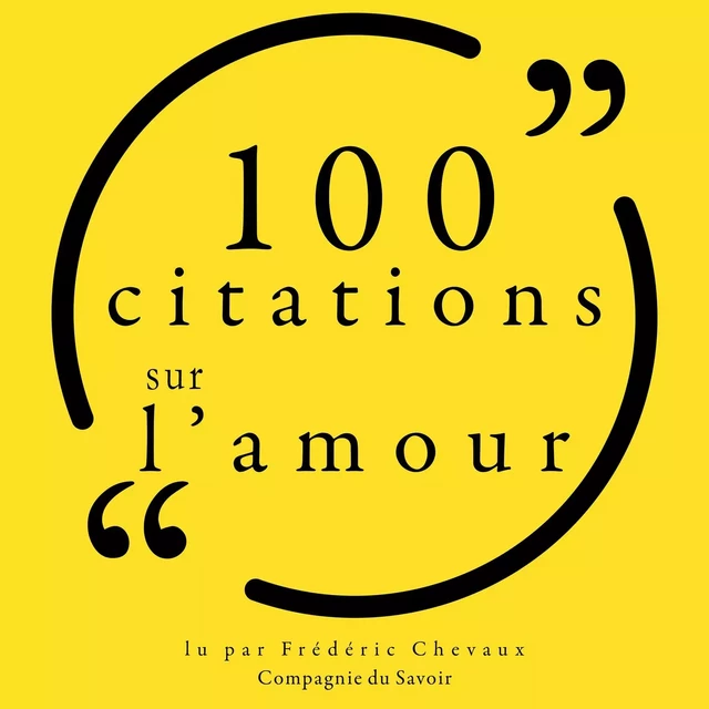 100 citations sur l'amour -  Various - Saga Egmont French