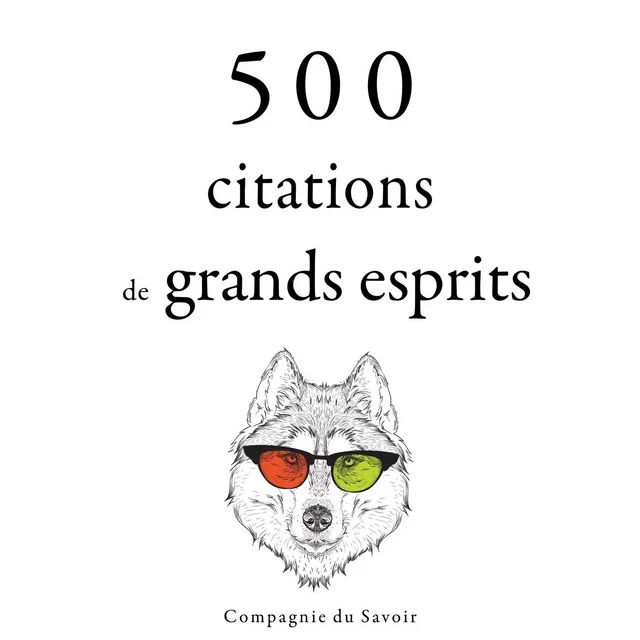 500 citations de grands esprits - Carl Jung, Charles Baudelaire, – Dalaï-Lama, Lao Tseu, Martin Luther King - Saga Egmont French