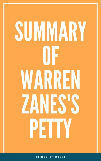 Summary of Warren Zanes's Petty -  Slingshot Books - Slingshot Books