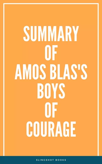 Summary of Amos Blas's Boys of Courage -  Slingshot Books - Slingshot Books