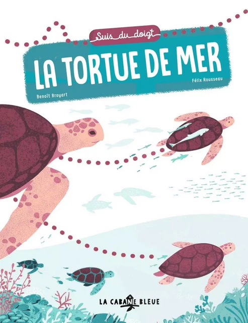 Suis du doigt la tortue de mer - Benoît Broyart - La Cabane Bleue