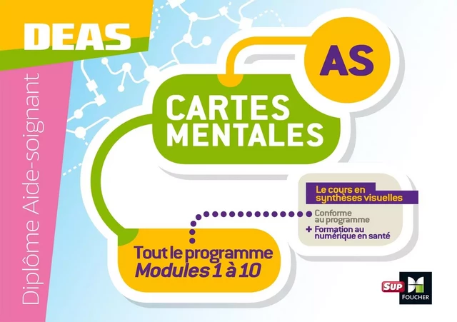 Tout le programme en cartes mentales - Diplôme Aide-Soignant - DEAS - Flavie Durand-Dubief - Foucher