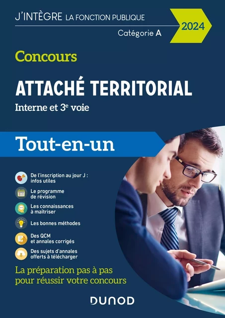 Concours Attaché territorial Interne et 3e voie 2024 - Damien Falco, Charlotte Lamure - Dunod