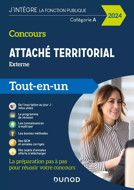 Concours Attaché territorial externe 2024 - Damien Falco, Charlotte Lamure - Dunod