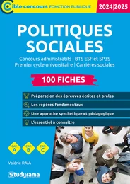 Politiques sociales - 100 fiches - Catégories A, B et C - Édition 2024-2025