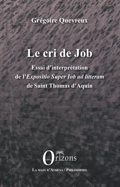 Le cri de Job -  - Editions Orizons