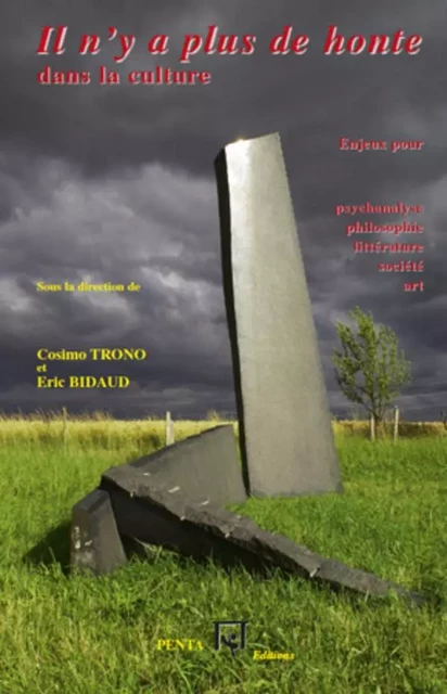 Il n'y a plus de honte dans la culture - Cosimo Trono, Eric Bidaud - Editions PENTA