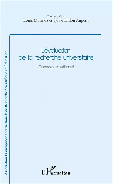 L'évaluation de la recherche universitaire - Louis Marmoz, Sylvie Didou-Aupetit - Editions L'Harmattan