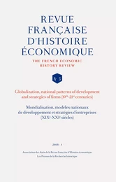 Mondialisation, modèles nationaux de développement et stratégies d'entreprises (XIXe-XXIe siècles)