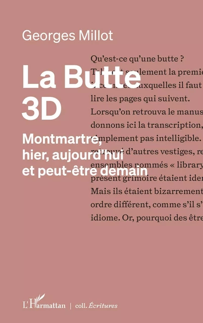 La butte 3D - Georges Millot - Editions L'Harmattan