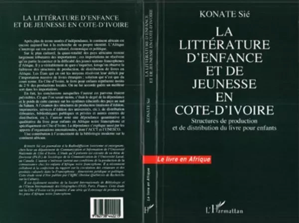 La littérature d'enfance et de jeunesse en Côte d'Ivoire - Sié Konate - Editions L'Harmattan