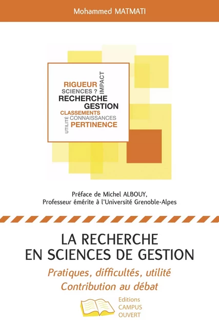 La recherche en sciences de gestion - Mohammed Matmati - Editions Campus Ouvert