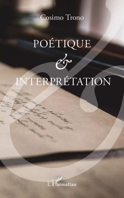 Poétique et interprétation - Cosimo Trono - Editions PENTA