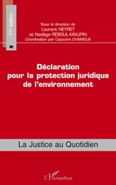 Déclaration pour la protection juridique de l'environnement