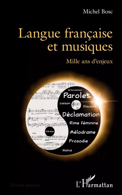 Langue française et musiques - Michel Bosc - Editions L'Harmattan