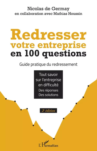 Redresser votre entreprise en 100 questions - Nicolas de Germay,  Alandia Industries, Mathias Houssin - Editions L'Harmattan