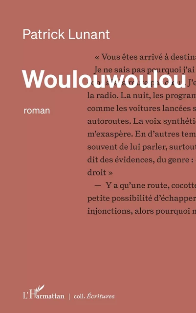 Woulouwoulou - Patrick Lunant - Editions L'Harmattan