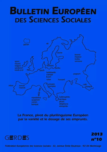 Bulletin européen des sciences sociales -  - Editions L'Harmattan