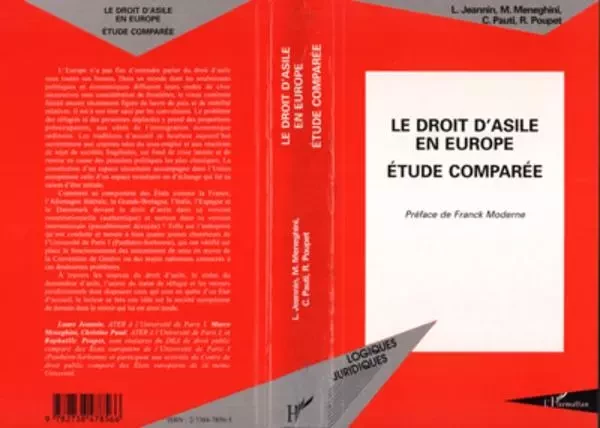 LE DROIT D'ASILE EN EUROPE - Laure Jannin, Marco Meneghini, Christine Pauti, Raphaëlle Poupet - Editions L'Harmattan