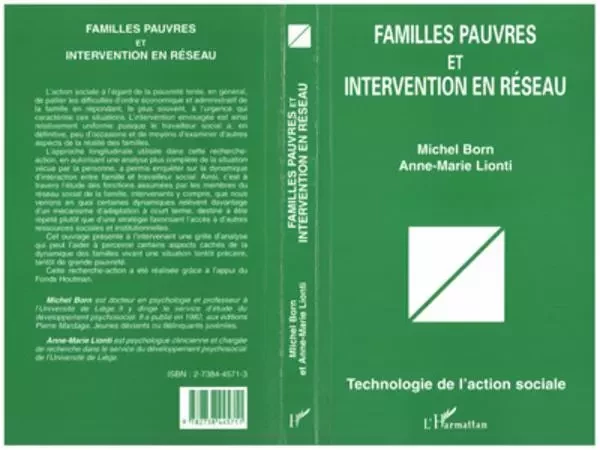 Familles pauvres et intervention en réseau - Michel Born, Anne-Marie Lionti - Editions L'Harmattan