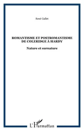 Romantisme et postromantisme de Coleridge à Hardy