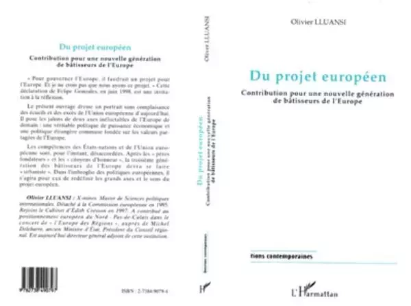 Du projet européen - Olivier Lluansi - Editions L'Harmattan