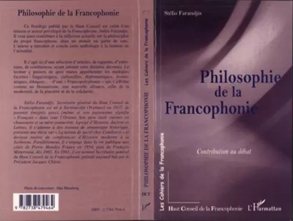 Philosophie de la francophonie - Stelio Farandjis - Editions L'Harmattan