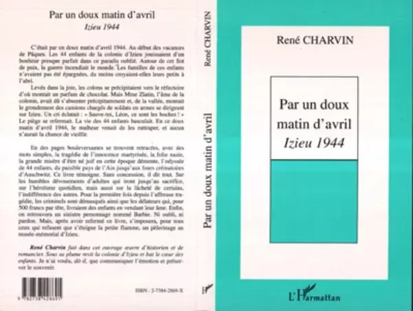 Par un doux matin d'avril - René Charvin - Editions L'Harmattan