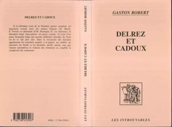 Delrez et Cadoux - Michel Robert - Editions L'Harmattan