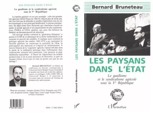 Les paysans dans l'état - Bernard Bruneteau - Editions L'Harmattan