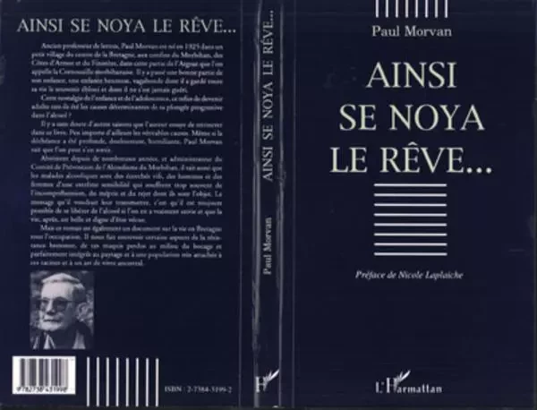 Ainsi se noya le rêve - Paul Morvan - Editions L'Harmattan