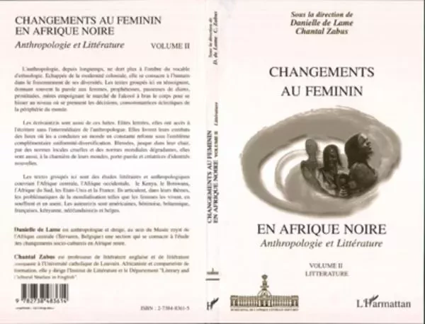 CHANGEMENTS AU FEMININ EN AFRIQUE NOIRE - Chantal Zabus - Editions L'Harmattan