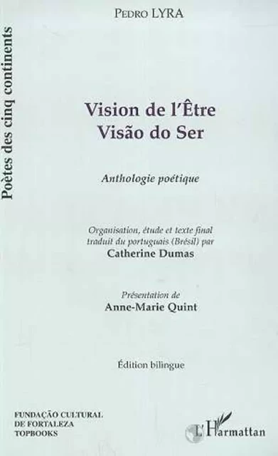 VISION DE L'ÊTRE - Pedro Lyra - Editions L'Harmattan