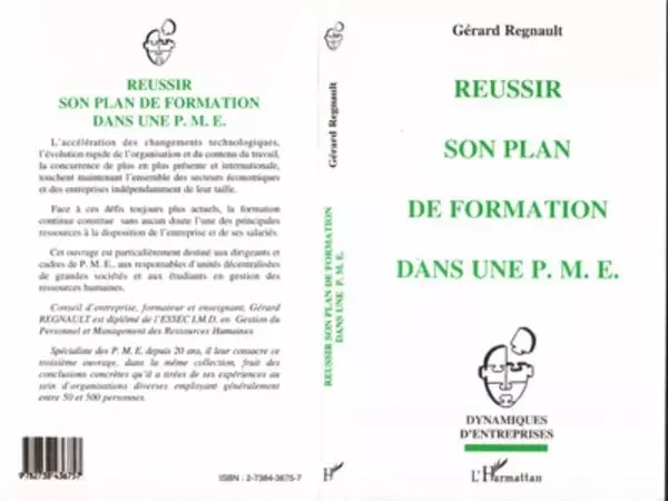 Réussir son plan de formation dans une P.M.E - Gérard Regnault - Editions L'Harmattan