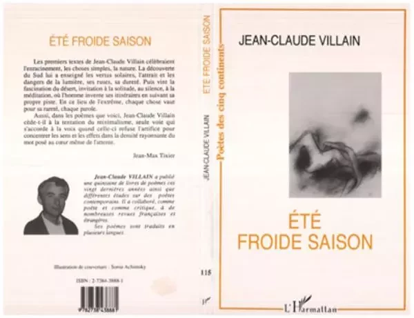 Eté froide saison - Jean-Claude Villain - Editions L'Harmattan