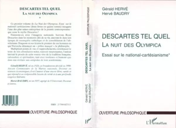 DESCARTES TEL QUEL - Hervé Baudry, Gérald Hervé - Editions L'Harmattan