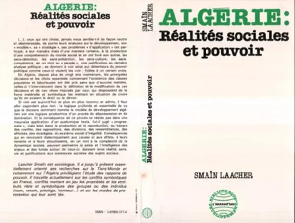 Algérie : réalités sociales et pouvoir - Smaïn Laacher - Editions L'Harmattan