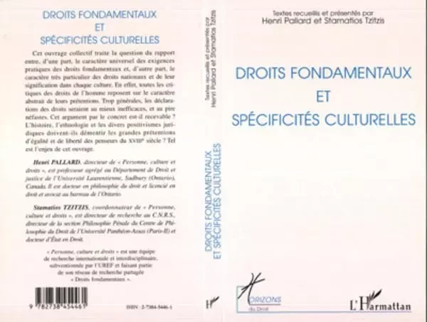 Droits fondamentaux et spécificités culturelles - Henri Pallard - Editions L'Harmattan