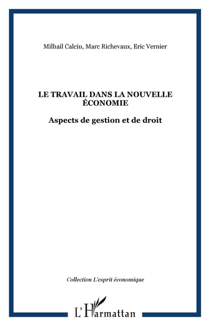 LE TRAVAIL DANS LA NOUVELLE ÉCONOMIE - Marc Richevaux, Milhail Calciu, Eric Vernier - Editions L'Harmattan