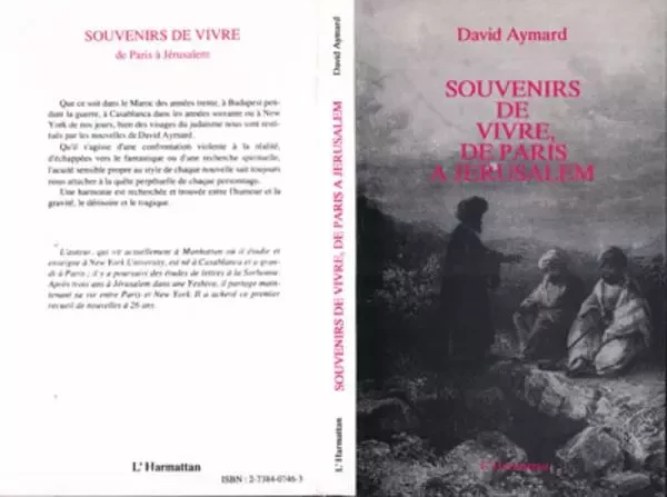 Souvenirs de vivre - David Aymard - Editions L'Harmattan