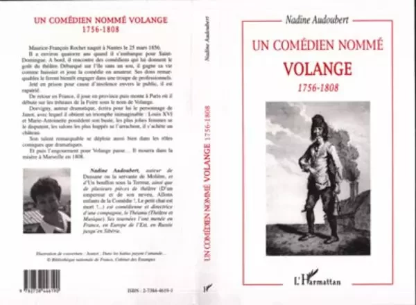 Un comédien nommé Volange - Nadine Audoubert - Editions L'Harmattan