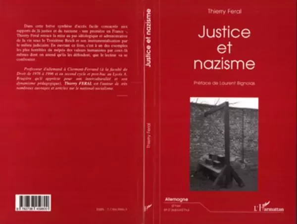 JUSTICE ET NAZISME -  Feral thierry - Editions L'Harmattan